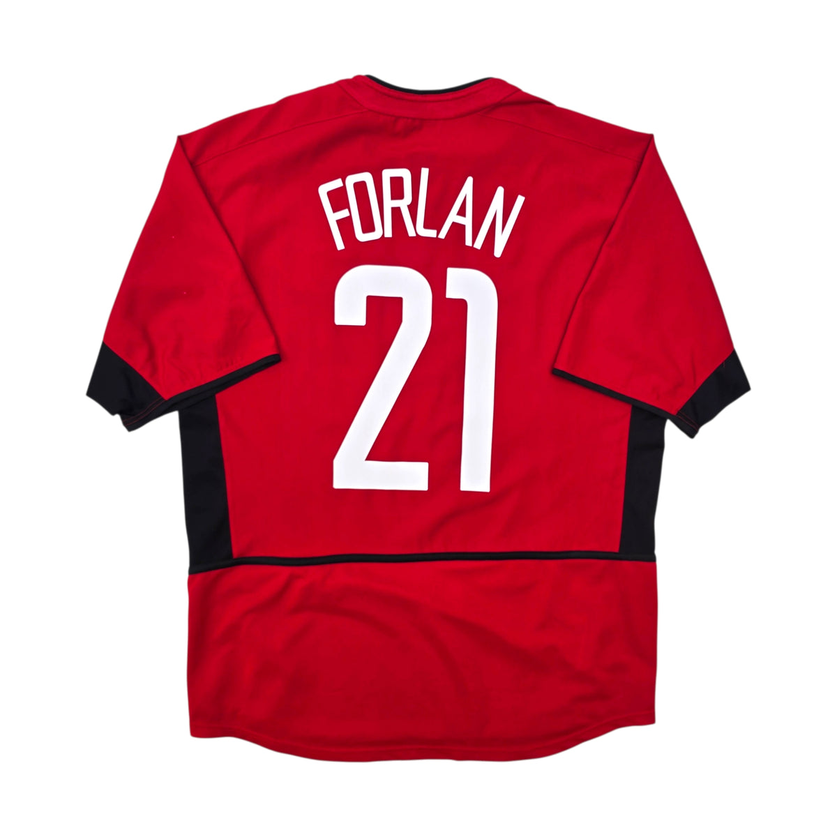 2002/04 Manchester United Home Football Shirt (M) Umbro #21 Forlan | Player Version