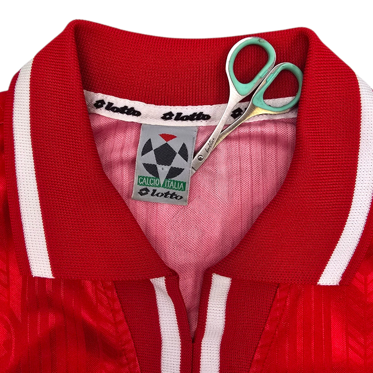 1998/99 Piacenza Home Football Shirt (M) Lotto #10 Stroppa