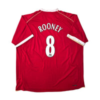 2006/07 Manchester United Home Football Shirt (3XL) Nike #8 Rooney