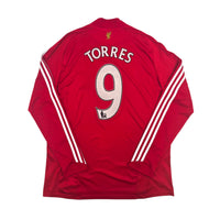 2008/10 Liverpool Home Football Shirt (L) Adidas #9 Torres