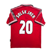1998/00 Manchester United Home Football Shirt (M) Umbro #20 Solskjaer