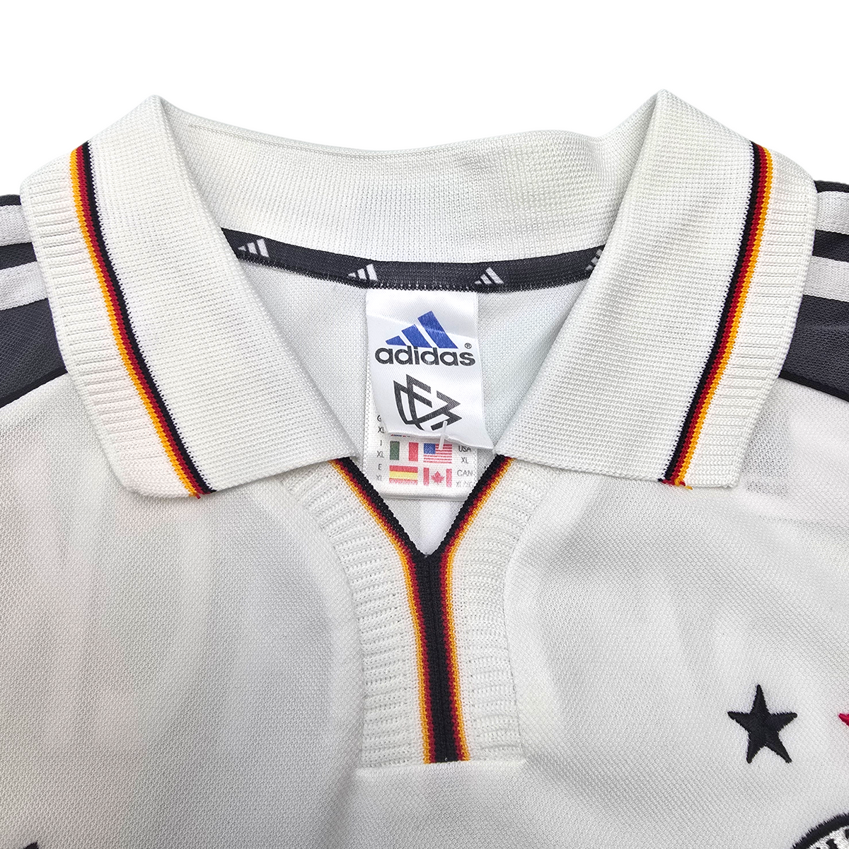 2000/01 Germany Home Football Shirt (XL) Adidas #13 Ballack
