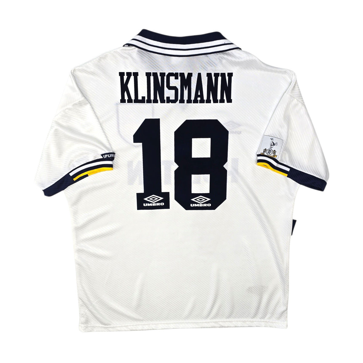 1993/95 Tottenham Hotspur Home Football Shirt (XL) Umbro #18 Klinsmann