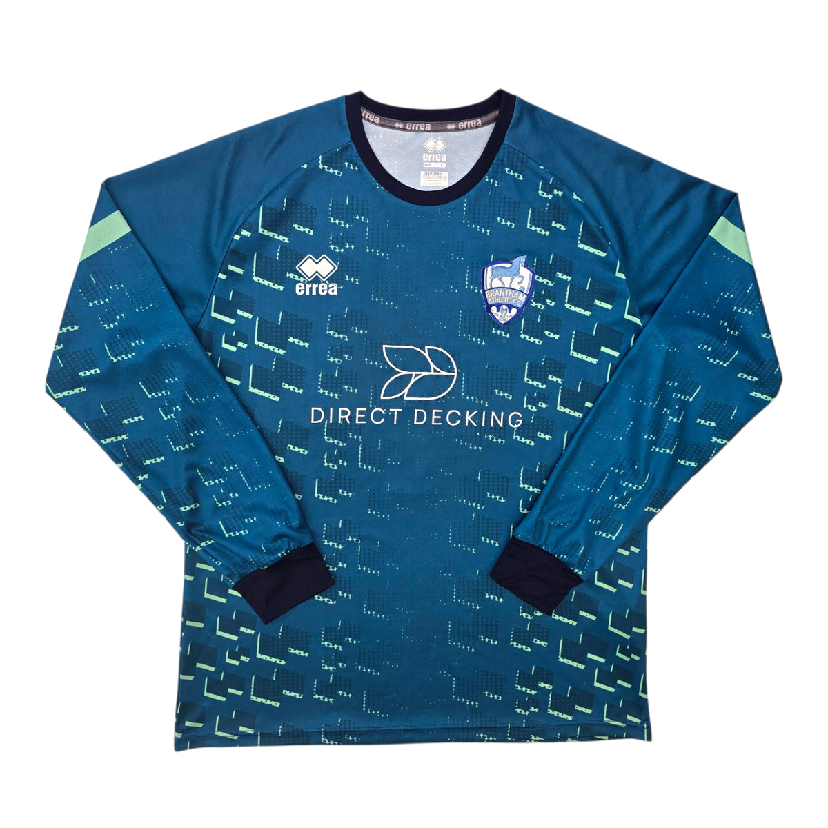 2022/23 Brantham Athletic Goal Keeper Football Shirt (L) Errea #1 (Matchworn)