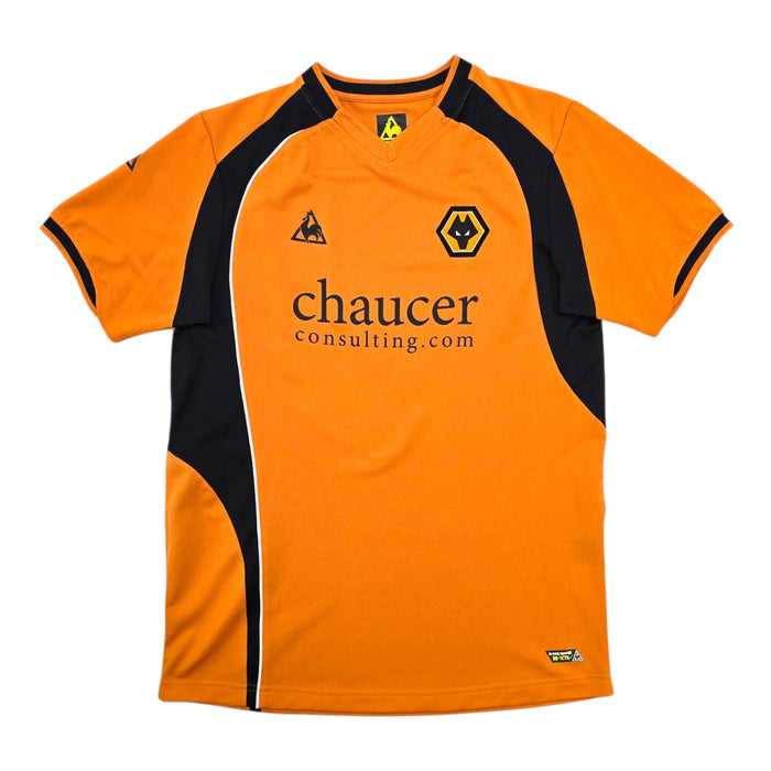 2008/09 Wolverhampton Wanderers Home Football Shirt (M) Le Coq Sportif