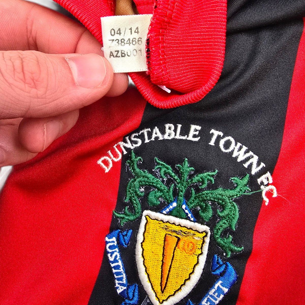 2013/14 Dunstable Town Away Football Shirt (L) Adidas #14 (Matchworn)