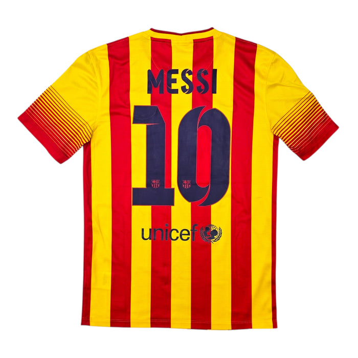 2013/14 Barcelona Away Football Shirt (S) Nike #10 Messi