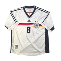 1998/00 Germany Home Football Shirt (XL) Adidas #8 Matthaus