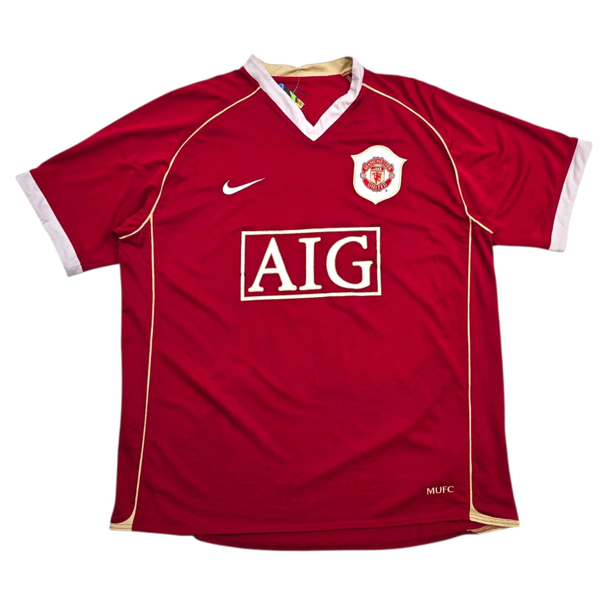 2006/07 Manchester United Home Football Shirt (L) Nike #16 Carrick