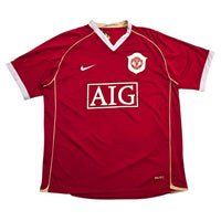 2006/07 Manchester United Home Football Shirt (L) Nike #16 Carrick