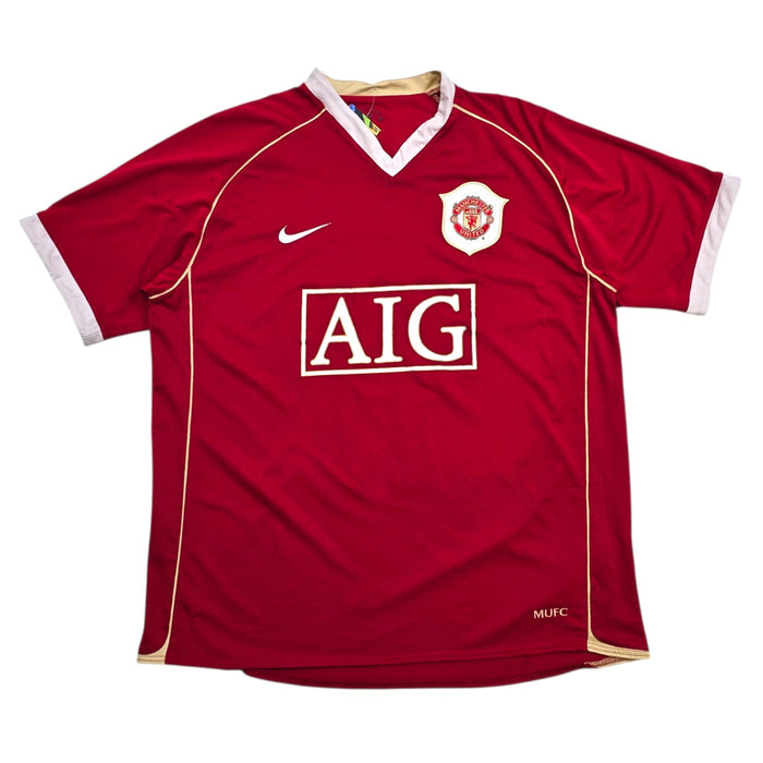 2006/07 Manchester United Home Football Shirt (L) Nike #16 Carrick