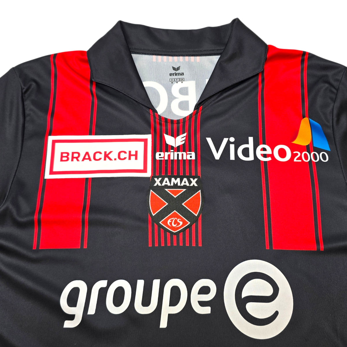 2017/18 Neuchatel Xamax Home Football Shirt (M) Erima #27 Xhemajli