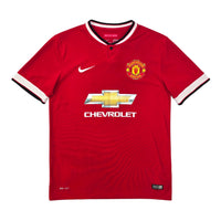 2014/15 Manchester United Home Football Shirt (M) Nike