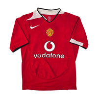 2004/06 Manchester United Home Football Shirt (S) Nike