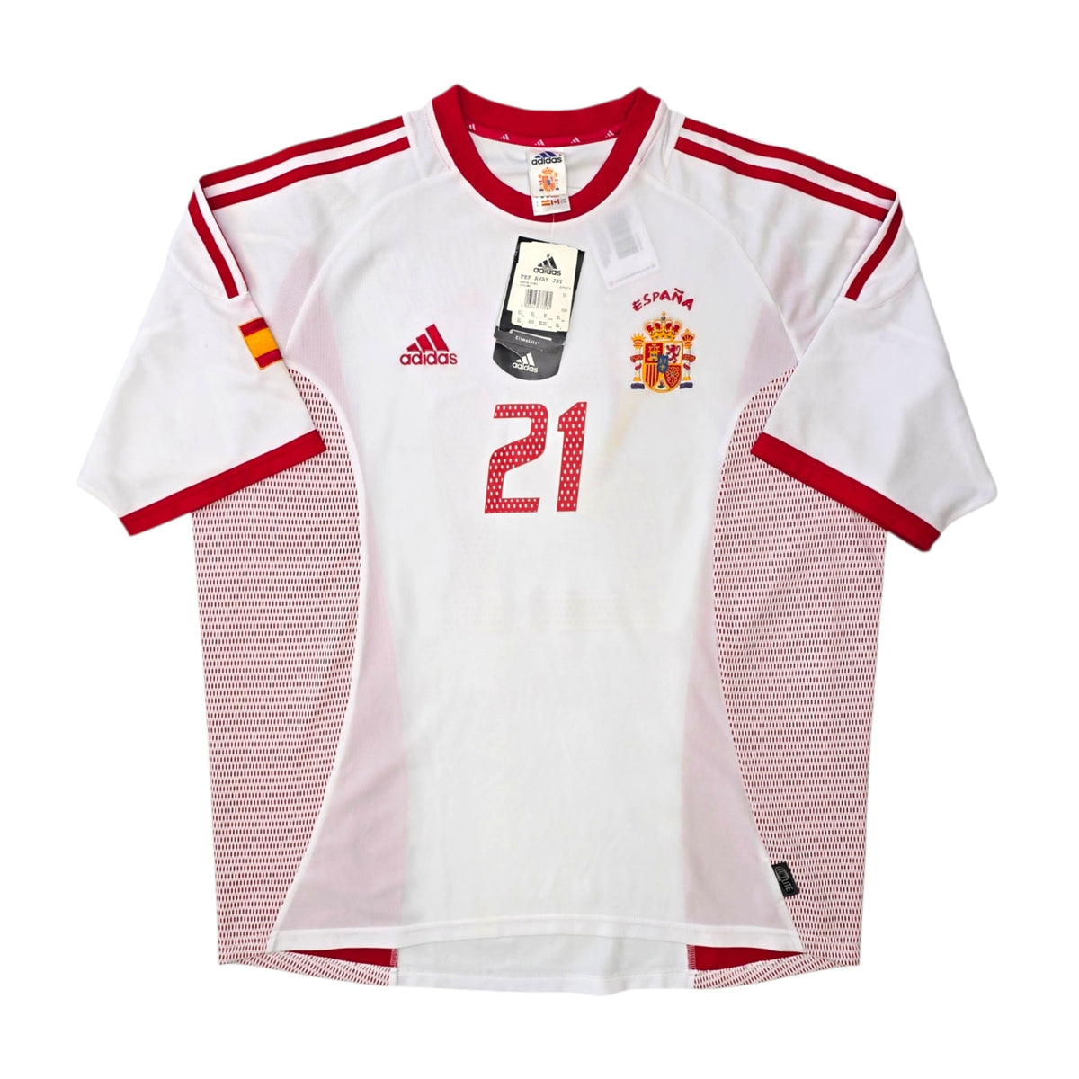 2002/03 Spain Away Football Shirt (XL) Adidas #21 Luis Enrique (BNWTs)