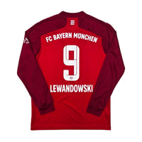 2021/22 Bayern Munich Home Football Shirt (M) Adidas #9 Lewandowski