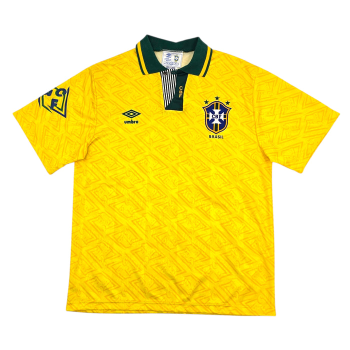 1991/93 Brazil Home Football Shirt (XL) Umbro
