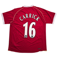 2006/07 Manchester United Home Football Shirt (L) Nike #16 Carrick