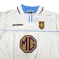 2002/03 Aston Villa Away Football Shirt (M) Diadora #17 Hendrie