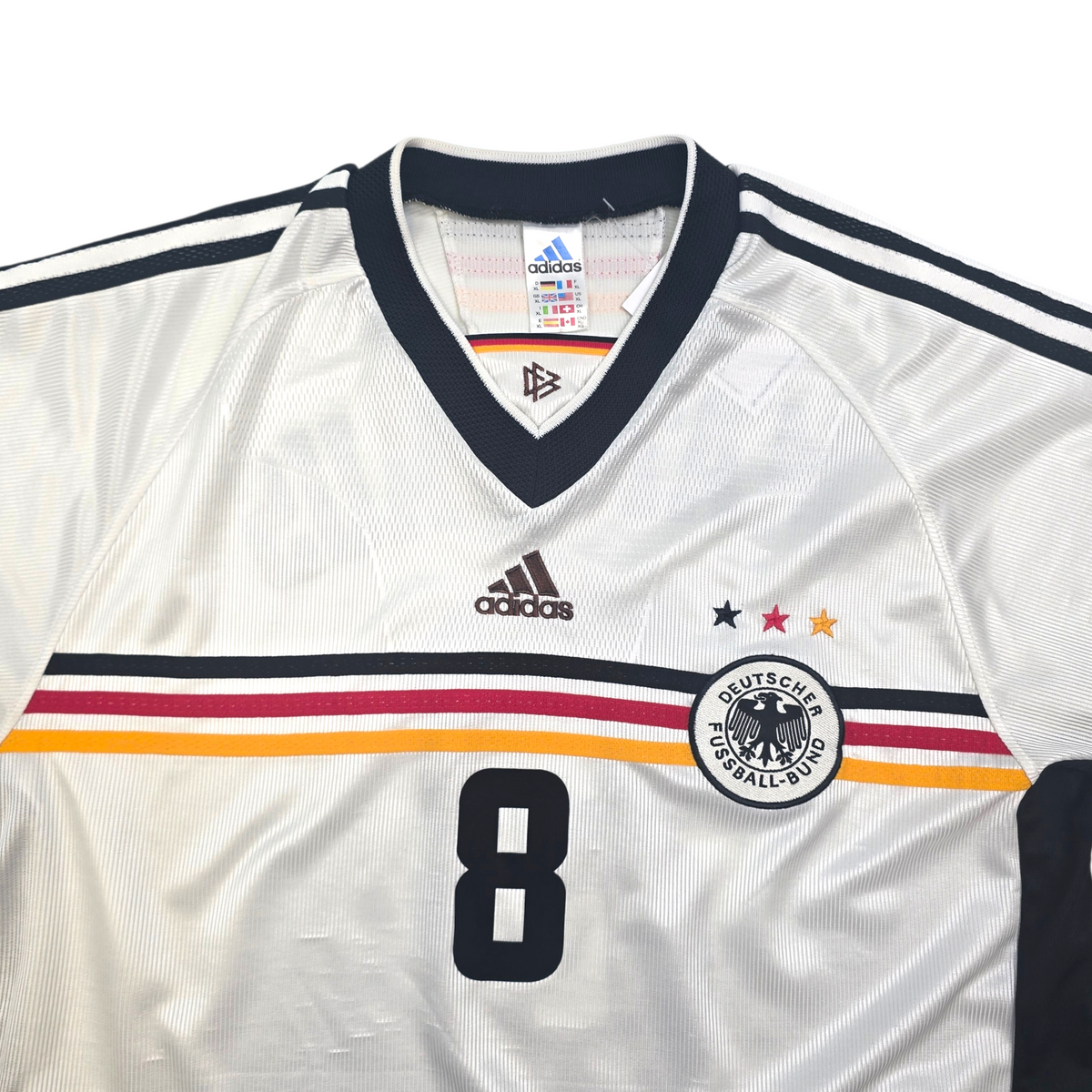 1998/00 Germany Home Football Shirt (XL) Adidas #8 Matthaus