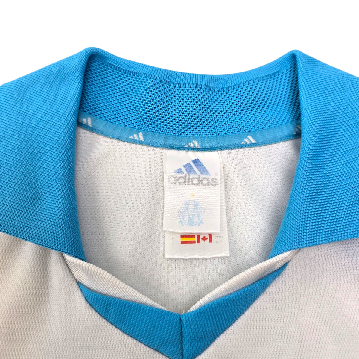 2001/02 Olympique Marseille Home Football Shirt (L) Adidas