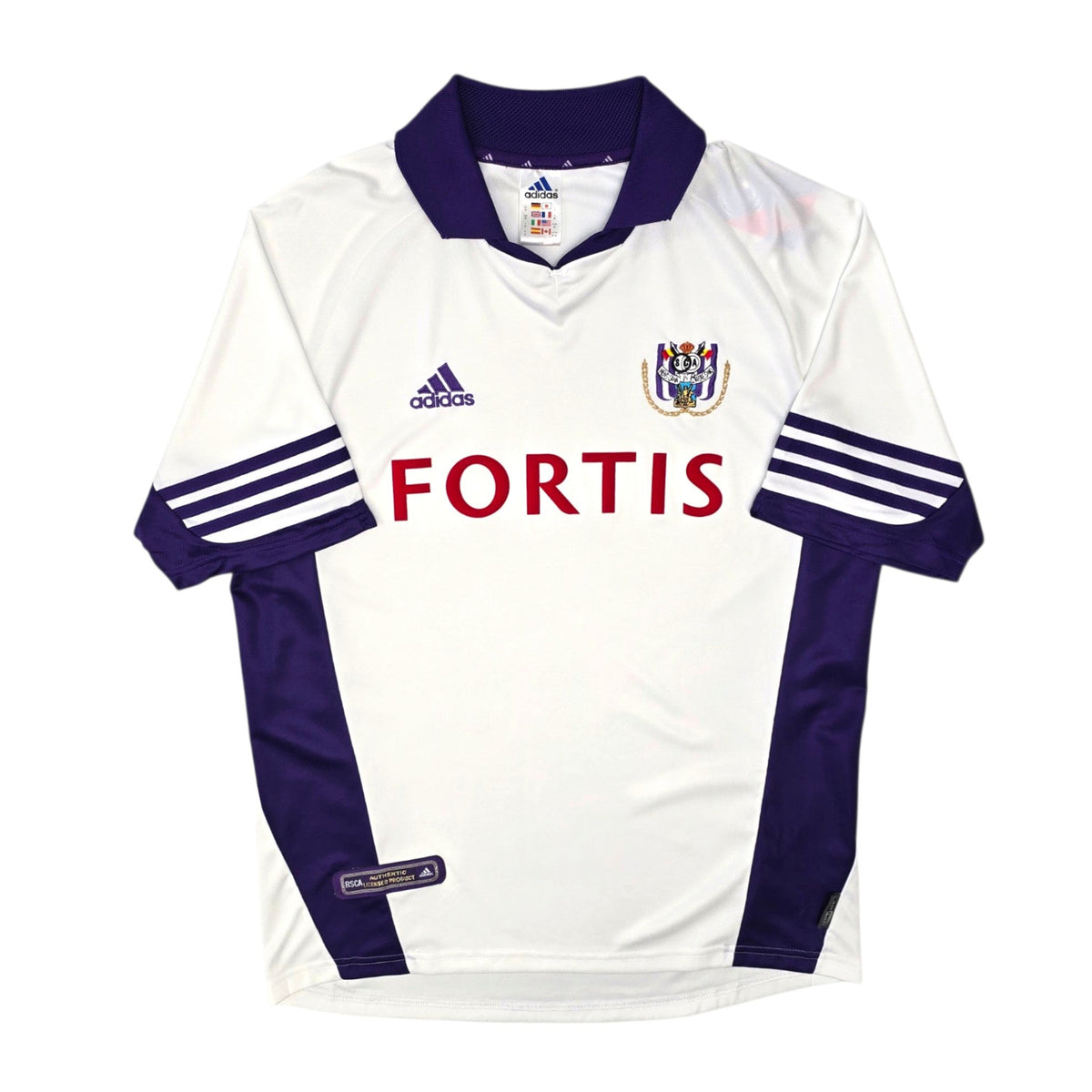 2001/02 Anderlecht Home Football Shirt (M) Adidas