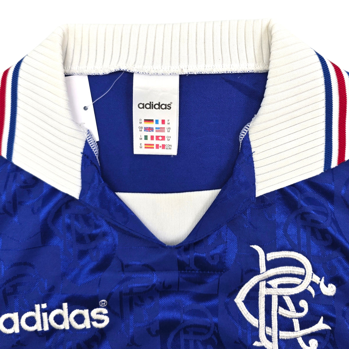 1996/97 Glasgow Rangers Home Football Shirt (M) Adidas