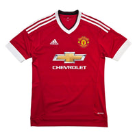2015/16 Manchester United Home Football Shirt (S) Adidas
