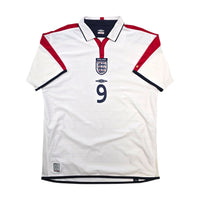 2003/05 England Home Football Shirt (XL) Umbro #9 Rooney