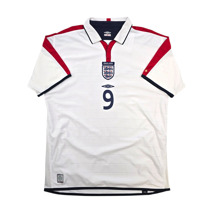2003/05 England Home Football Shirt (XL) Umbro #9 Rooney