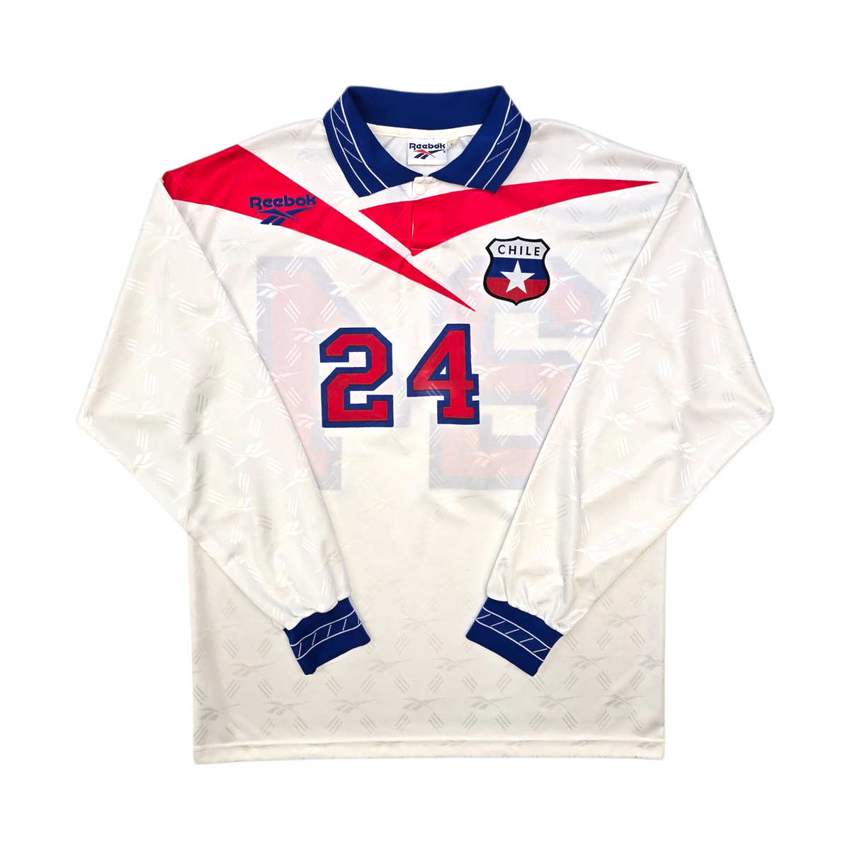 1997/98 Chile Away Football Shirt (L) Reebok #24 | Player Version