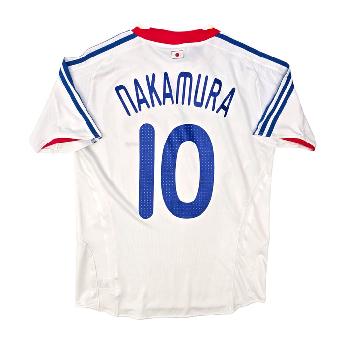 2008/10 Japan Away Football Shirt (M) Adidas #10 Nakamura
