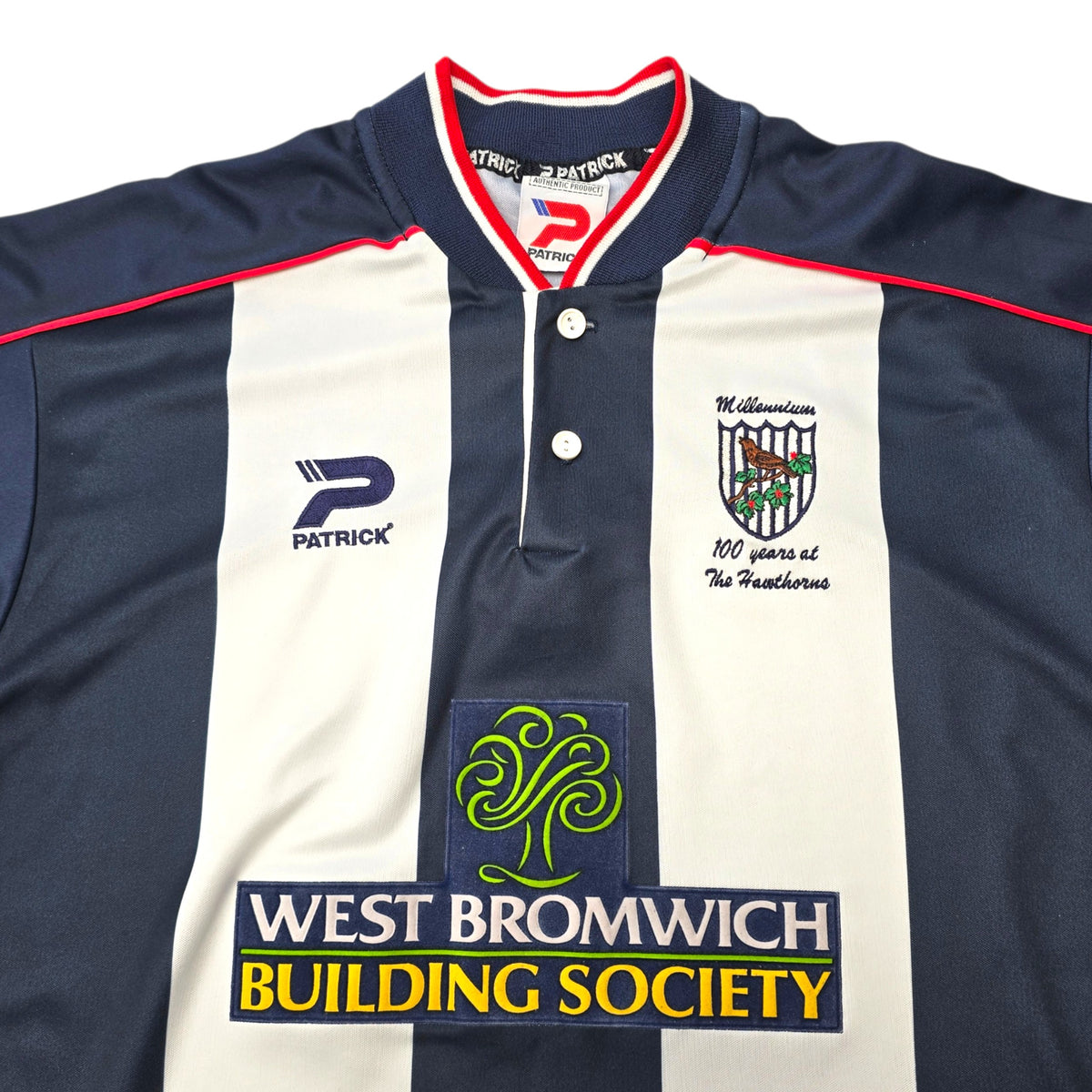 2000/02 West Bromwich Albion Home Football Shirt (M) Patrick