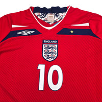2008/10 England Away Football Shirt (L) Umbro #10 Rooney