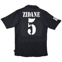 2001/02 Real Madrid Away Football Shirt (M) Adidas #5 Zidane (Centenary)