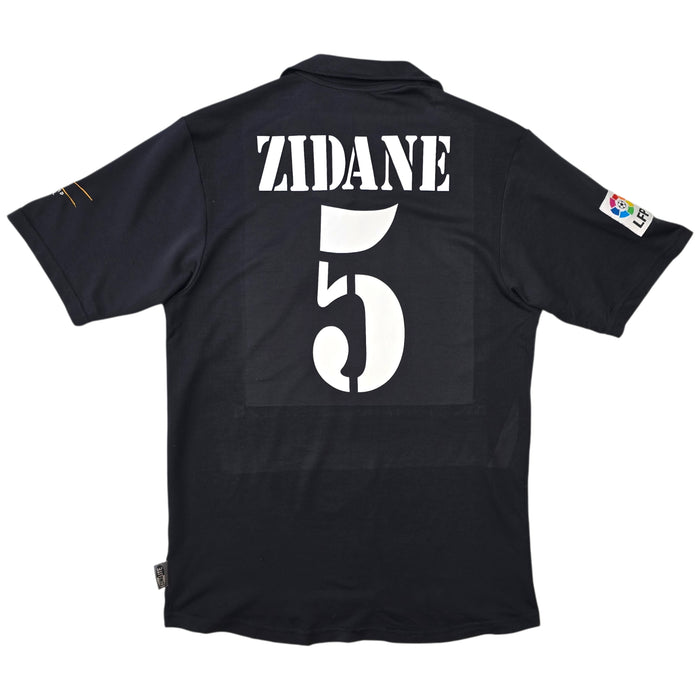 2001/02 Real Madrid Away Football Shirt (M) Adidas #5 Zidane (Centenary)