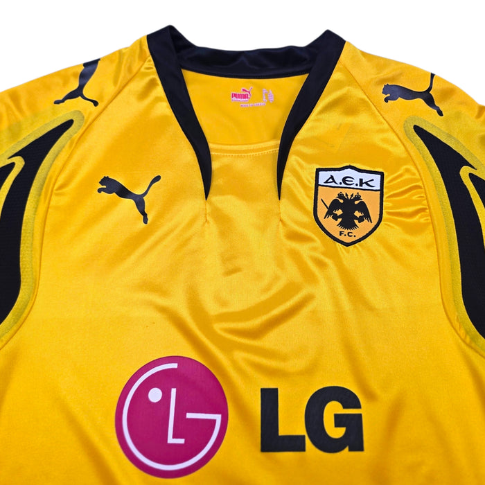 2007/08 AEK Athens Home Football Shirt (L) Puma