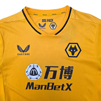2021/22 Wolverhampton Wanderers Home Football Shirt (M) Castore #7 Neto