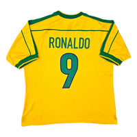 1998/00 Brazil Home Football Shirt (XL) Nike #9 Ronaldo
