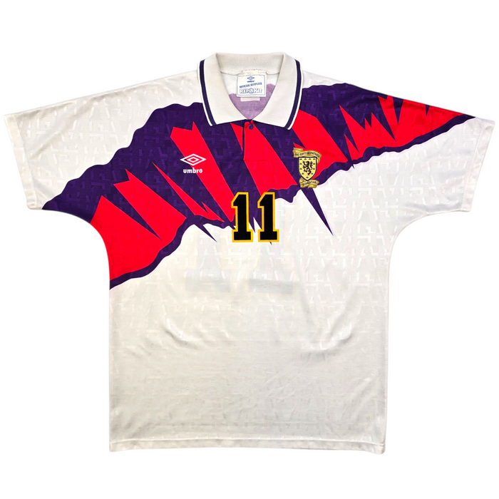 1991/93 Scotland Third Football Shirt (XL) Umbro #11 McAllister