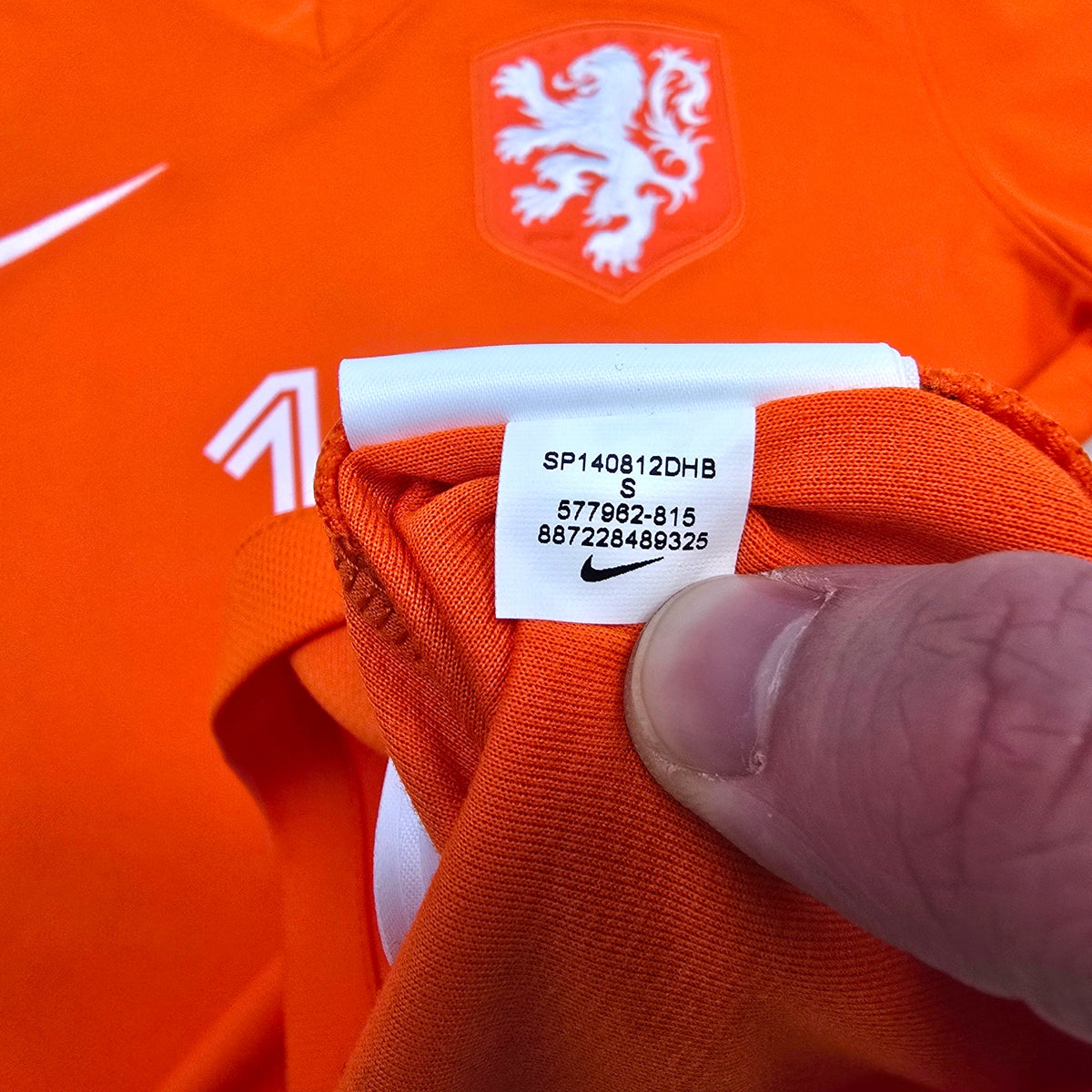 2014/15 Holland Home Football Shirt (S) Nike #11 Robben