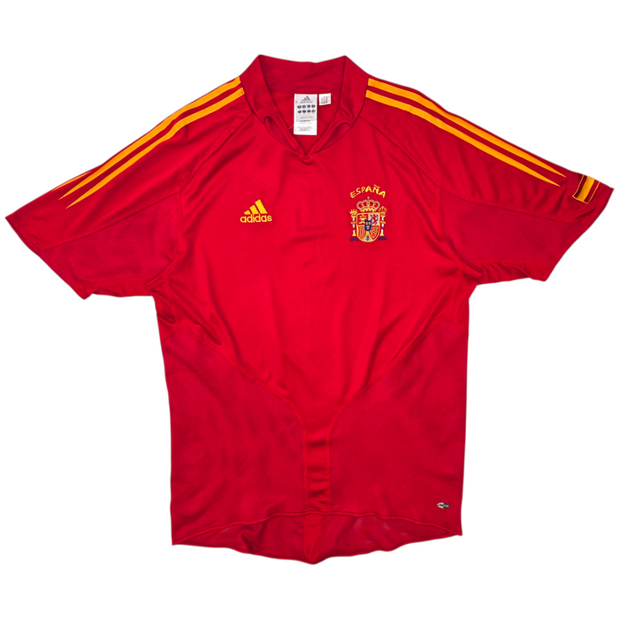 2004/06 Spain Home Football Shirt (M) Adidas