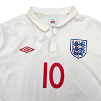 2009/10 England Home Football Shirt (2XL) Umbro #10 Rooney