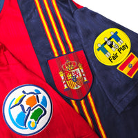 1996/98 Spain Home Football Shirt (L) Adidas #21 Luis Enrique