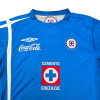 2006/08 Cruz Azul Home Football Shirt (M) Umbro #19 C. Delgardo