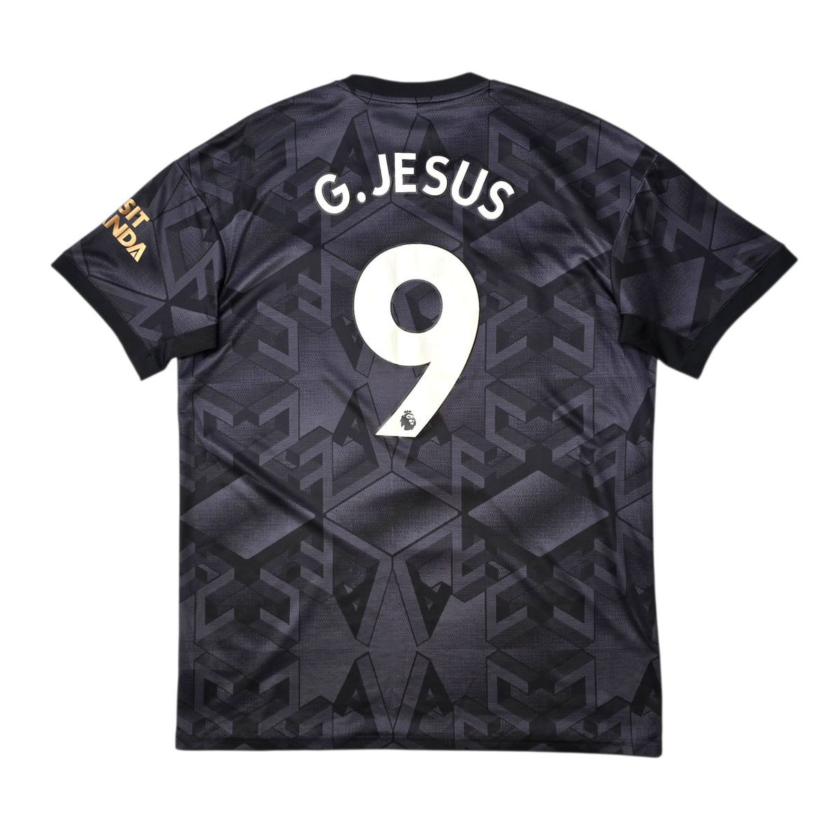 2022/23 Arsenal Away Football Shirt (L) Adidas #9 G. Jesus
