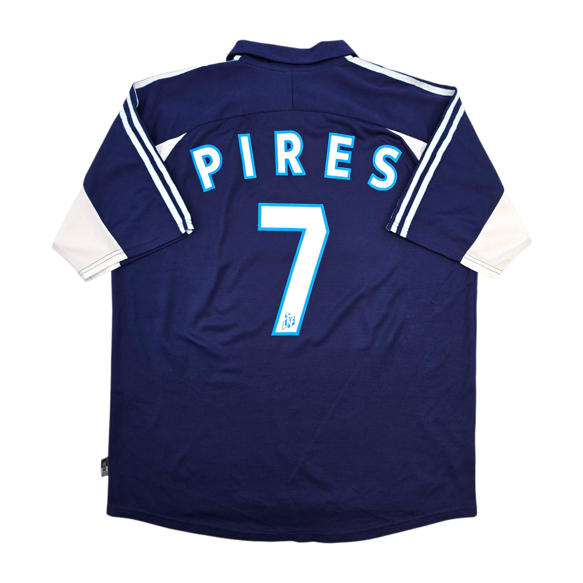 1999/00 Olympique Marseille Away Football Shirt (XL) Adidas #7 Pires