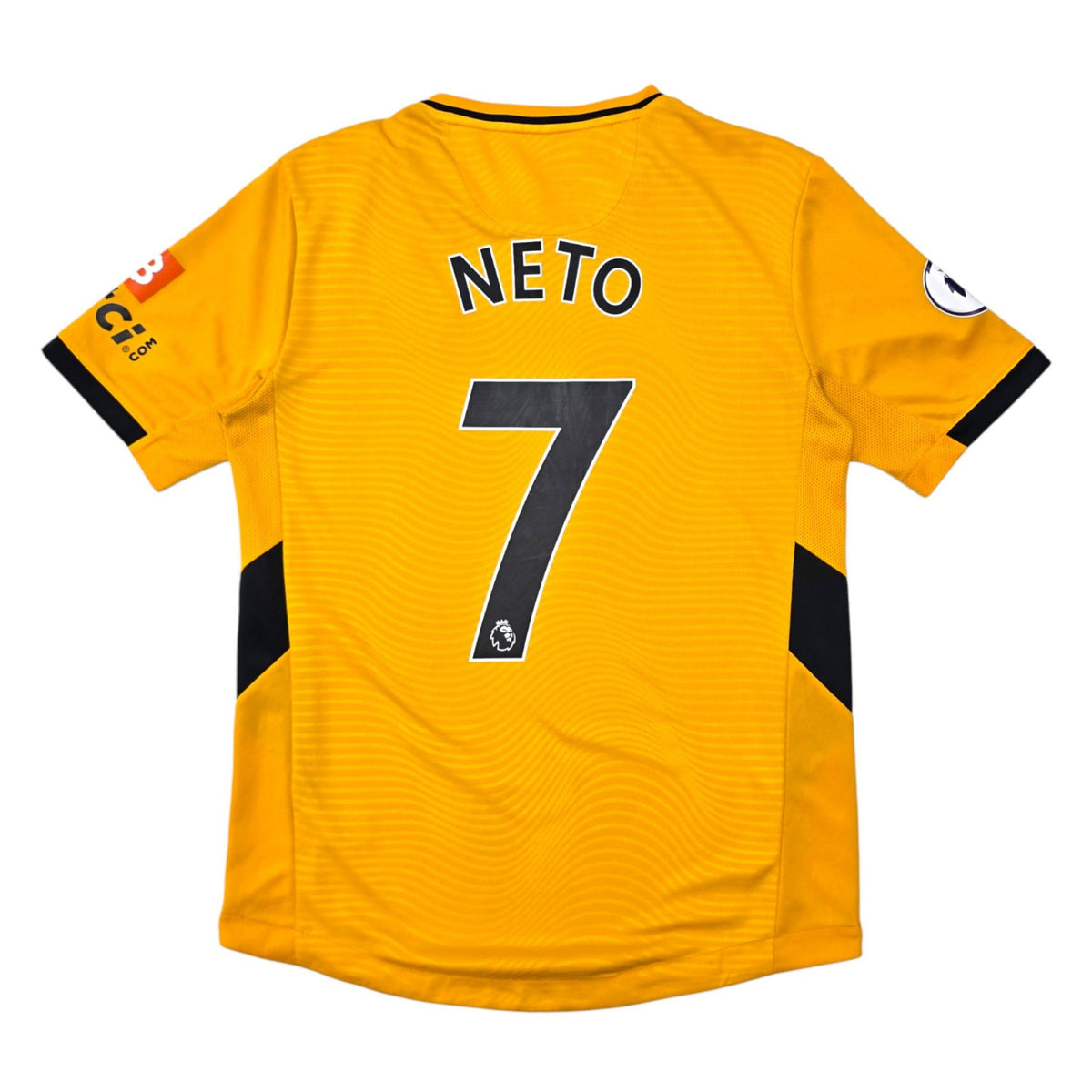 2021/22 Wolverhampton Wanderers Home Football Shirt (M) Castore #7 Neto