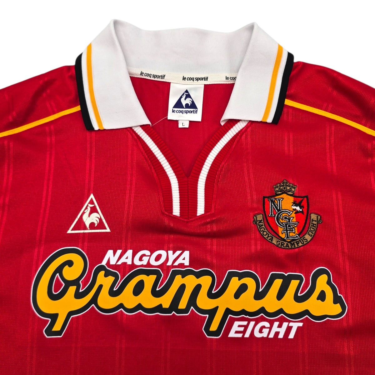 1999/00 Nagoya Grampus Eight Home Football Shirt (L) Le Coq Sportif