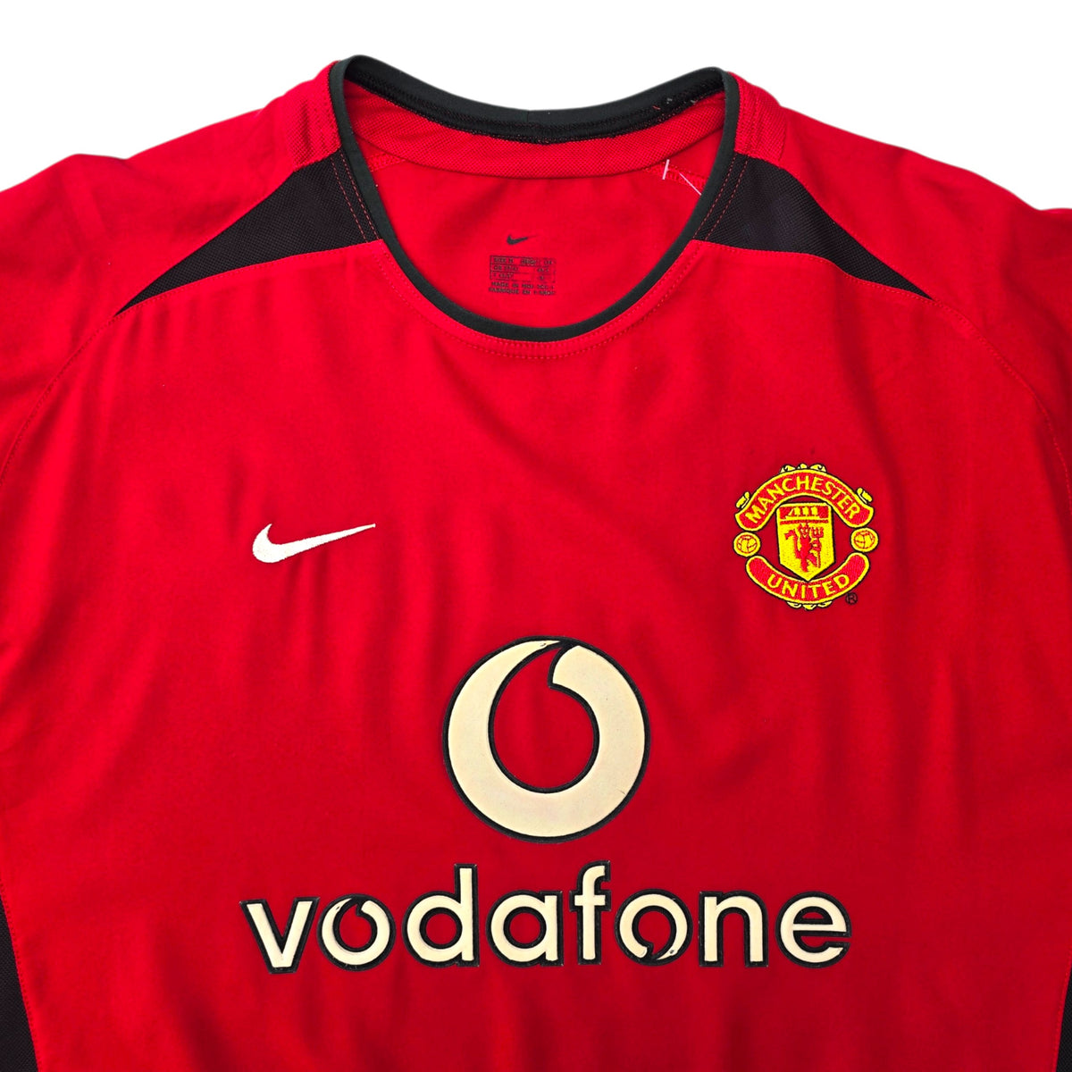 2002/04 Manchester United Home Football Shirt (M) Nike #7 Ronaldo